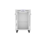 Lanberg rack cabinet 19" free-standing 15U/600x800 (flat pack) with glass door lcd grey v2