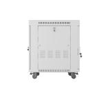 Lanberg rack cabinet 19" free-standing 15U/600x800 (flat pack) with glass door lcd grey v2