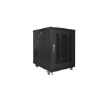 Lanberg rack cabinet 19" free-standing 15U/600x800 (flat pack) with mesh door black