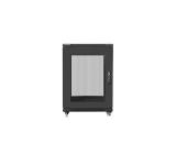 Lanberg rack cabinet 19" free-standing 15U/600x800 (flat pack) with mesh door black