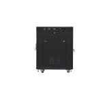 Lanberg rack cabinet 19" free-standing 15U/800x1000 (flat pack) with mesh door lcd black v2