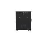 Lanberg rack cabinet 19" free-standing 15U/800x1000 (flat pack) with mesh door lcd black v2