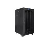 Lanberg rack cabinet 19" free-standing 22U/600x800 (flat pack) with glass door lcd black v2
