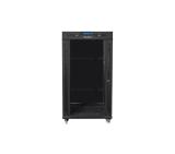 Lanberg rack cabinet 19" free-standing 22U/600x800 (flat pack) with glass door lcd black v2