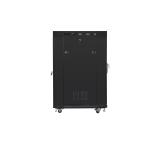 Lanberg rack cabinet 19" free-standing 22U/600x800 (flat pack) with glass door lcd black v2