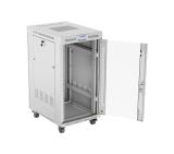 Lanberg rack cabinet 19" free-standing 22U/600x800 (flat pack) with glass door lcd grey v2