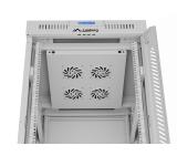 Lanberg rack cabinet 19" free-standing 22U/600x800 (flat pack) with glass door lcd grey v2