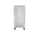 Lanberg rack cabinet 19" free-standing 22U/600x800 (flat pack) with glass door lcd grey v2