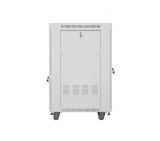 Lanberg rack cabinet 19" free-standing 22U/600x800 (flat pack) with glass door lcd grey v2