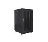 Lanberg rack cabinet 19" free-standing 22U/600x800 (flat pack) with mesh door black