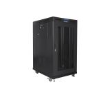 Lanberg rack cabinet 19" free-standing 22U/800x1000 (flat pack) with mesh door lcd black v2