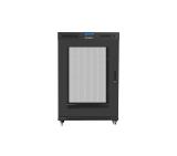 Lanberg rack cabinet 19" free-standing 22U/800x1000 (flat pack) with mesh door lcd black v2
