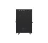 Lanberg rack cabinet 19" free-standing 22U/800x800 (flat pack) with glass door lcd black v2