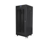 Lanberg rack cabinet 19" free-standing 27U/600x600 (flat pack) with mesh door lcd black v2