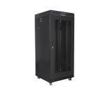 Lanberg rack cabinet 19" free-standing 27U/600x600 (flat pack) with mesh door lcd black v2