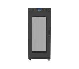 Lanberg rack cabinet 19" free-standing 27U/600x600 (flat pack) with mesh door lcd black v2