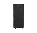Lanberg rack cabinet 19" free-standing 27U/600x600 (flat pack) with mesh door lcd black v2