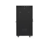 Lanberg rack cabinet 19" free-standing 27U/800x1000 (flat pack) with glass door lcd black v2