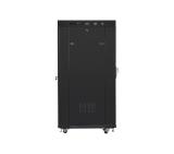 Lanberg rack cabinet 19" free-standing 27U/800x1200 (flat pack) with glass door lcd black