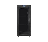 Lanberg rack cabinet 19" free-standing 27U/800x1200 (flat pack) with glass door lcd black