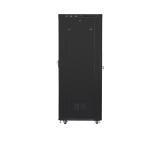 Lanberg rack cabinet 19" free-standing 27U/800x1200 (flat pack) with mesh door lcd black