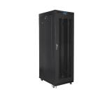 Lanberg rack cabinet 19" free-standing 27U/800x1200 (flat pack) with mesh door lcd black