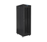 Lanberg rack cabinet 19" free-standing 37U/800x1000 (flat pack) with glass door lcd black v2