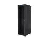 Lanberg rack cabinet 19" free-standing 42U/600x1000 (flat pack) with glass door lcd black v2