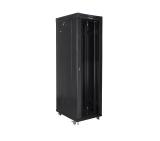 Lanberg rack cabinet 19" free-standing 42U/600x1000 (flat pack) with glass door lcd black v2