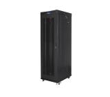 Lanberg rack cabinet 19" free-standing 42U/600x1000 (flat pack) with mesh door lcd black v2