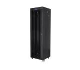 Lanberg rack cabinet 19" free-standing 42U/600x600 (flat pack) with glass door lcd black v2
