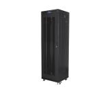 Lanberg rack cabinet 19" free-standing 42U/600x600 (flat pack) with mesh door lcd black v2