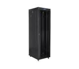 Lanberg rack cabinet 19" free-standing 42U/600x800 (flat pack) with glass door lcd black v2