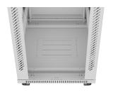 Lanberg rack cabinet 19" free-standing 42U/600x800 (flat pack) with glass door lcd grey v2