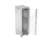 Lanberg rack cabinet 19" free-standing 42U/600x800 (flat pack) with glass door lcd grey v2