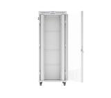 Lanberg rack cabinet 19" free-standing 42U/800x1000 (flat pack) with glass door lcd grey v2