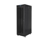 Lanberg rack cabinet 19" free-standing 42U/800x1000 (flat pack) with mesh door lcd black v2
