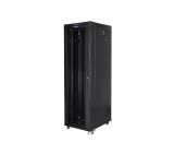 Lanberg rack cabinet 19" free-standing 42U/800x800 (flat pack) with glass door lcd black v2