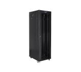 Lanberg rack cabinet 19" free-standing 42U/800x800 (flat pack) with glass door lcd black v2