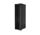 Lanberg rack cabinet 19" free-standing 47U/800x1000 (flat pack) with glass door lcd black v2