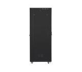 Lanberg rack cabinet 19" free-standing 47U/800x1000 (flat pack) with glass door lcd black v2