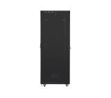 Lanberg rack cabinet 19" free-standing 47U/800x1000 (flat pack) with glass door lcd black v2
