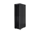 Lanberg rack cabinet 19" free-standing 47U/800x1200 (flat pack) with glass door lcd black v2