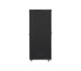 Lanberg rack cabinet 19" free-standing 47U/800x1200 (flat pack) with glass door lcd black v2