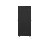 Lanberg rack cabinet 19" free-standing 47U/800x1200 (flat pack) with glass door lcd black v2