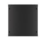 Lanberg rack cabinet 19" wall-mount 12U/600x450 for self-assembly with metal door black (flat pack)