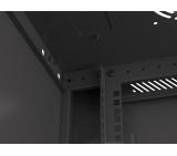 Lanberg rack cabinet 19" wall-mount 12U/600x450 for self-assembly with metal door black (flat pack)