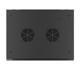 Lanberg rack cabinet 19" wall-mount 12U/600x450 for self-assembly with metal door black (flat pack)