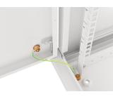 Lanberg rack cabinet 19" wall-mount 12U/600x450 for self-assembly with metal door grey (flat pack)