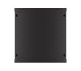 Lanberg rack cabinet 19" wall-mount 12U/600x450 with perforated door black (flat pack)